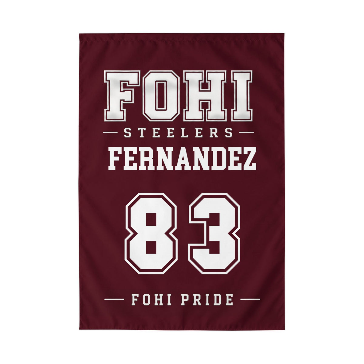 🏈 FOHI Steelers Personalized Player Flag - Cool Dog Teez LLC