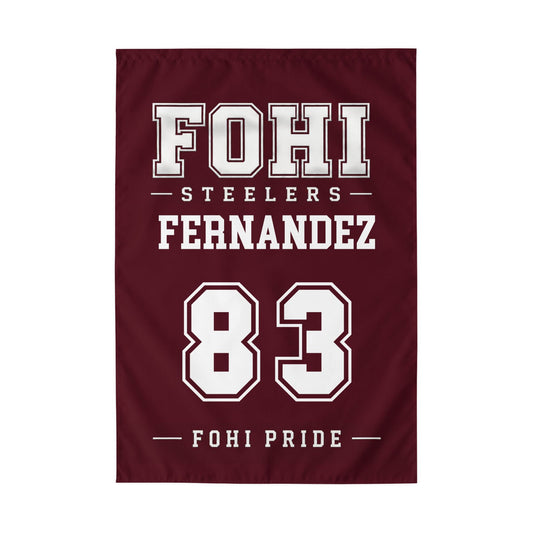 🏈 FOHI Steelers Personalized Player Flag - Cool Dog Teez LLC