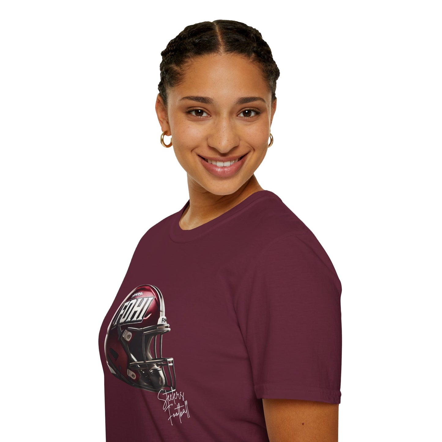 FoHi Steelers Football T-Shirt – Classic Helmet Design - Cool Dog Teez LLC