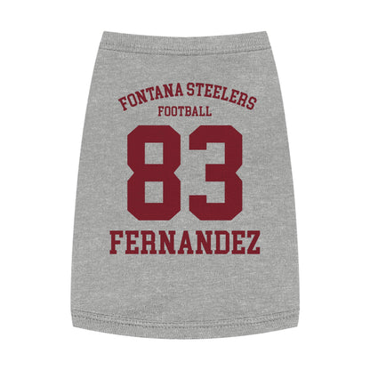 FOHI Steelers Personalized Dog Sports Tank – Custom Sport, First Name & Last Name - Cool Dog Teez LLC