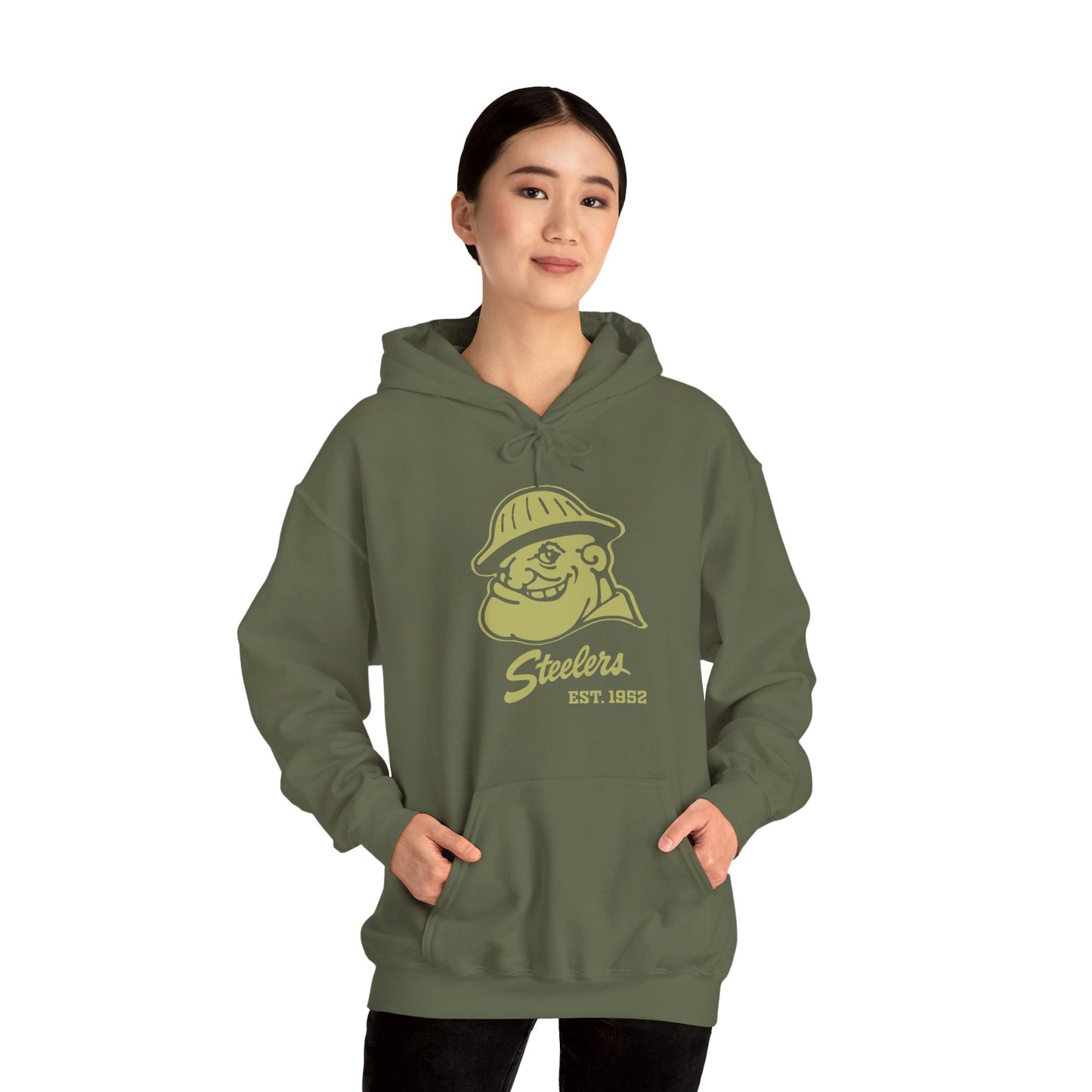 Steelers Military Support Hoodie — Military Green & Forest Green