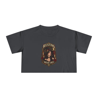 Resting Witch Face Women’s Crop Tee - Cool Dog Teez LLC