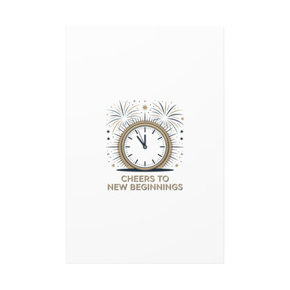 Cheers to New Beginnings Canvas | 2026 goals, new year motivation - Cool Dog Teez LLC