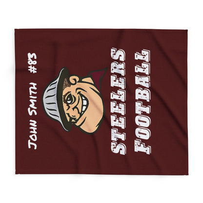 Personalized Steelers Fleece Blanket - Cool Dog Teez LLC
