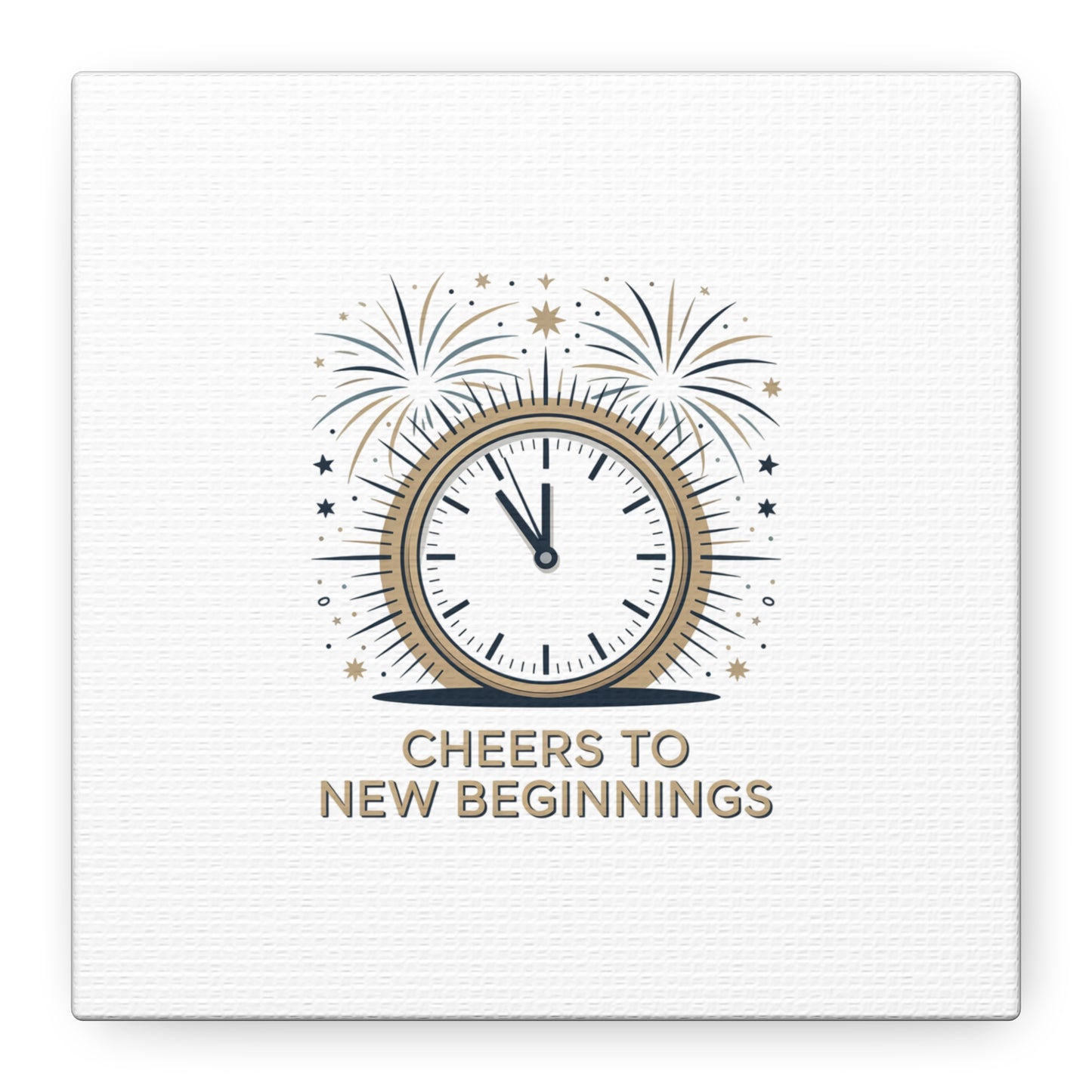 Cheers to New Beginnings Canvas | 2026 goals, new year motivation - Cool Dog Teez LLC