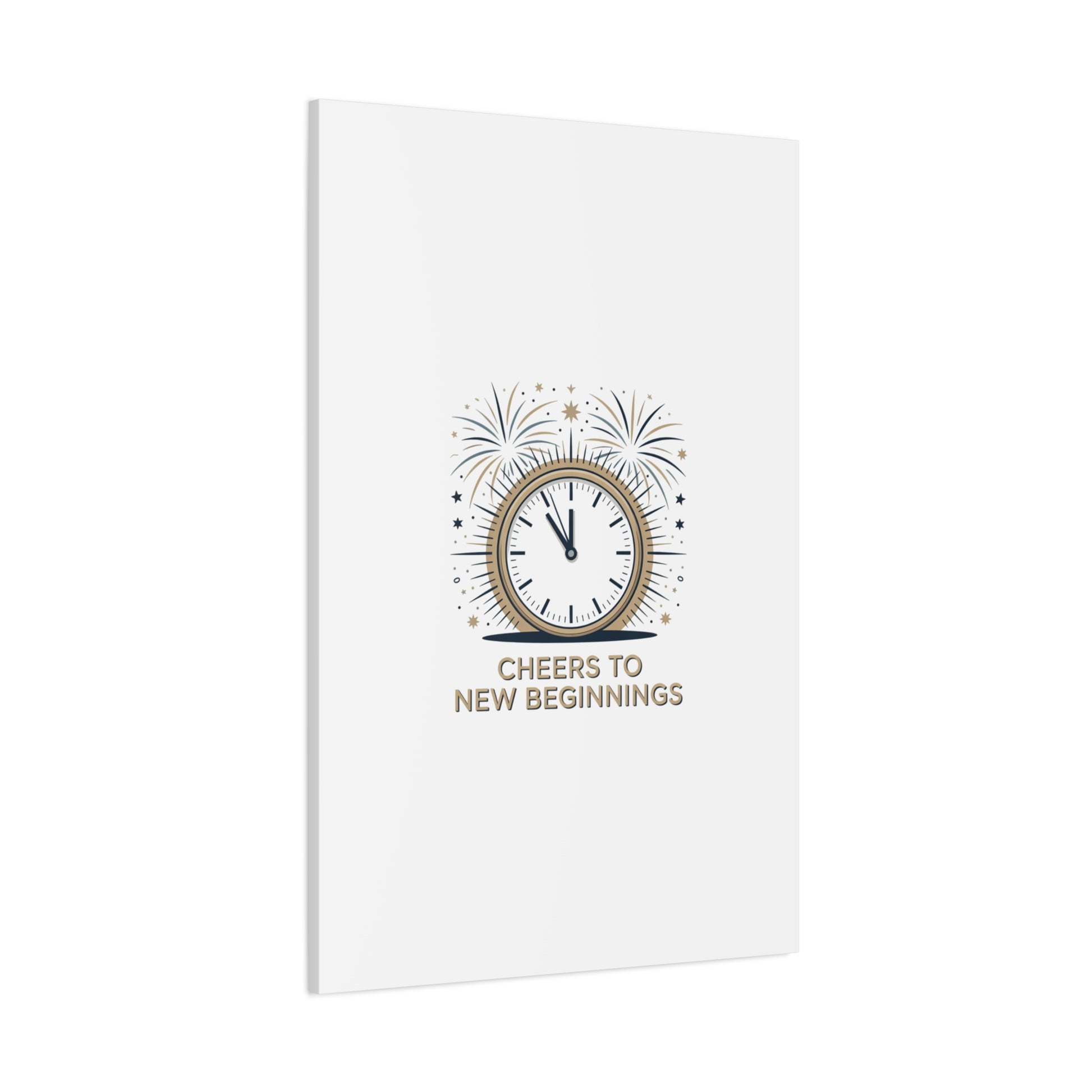 Cheers to New Beginnings Canvas | 2026 goals, new year motivation - Cool Dog Teez LLC