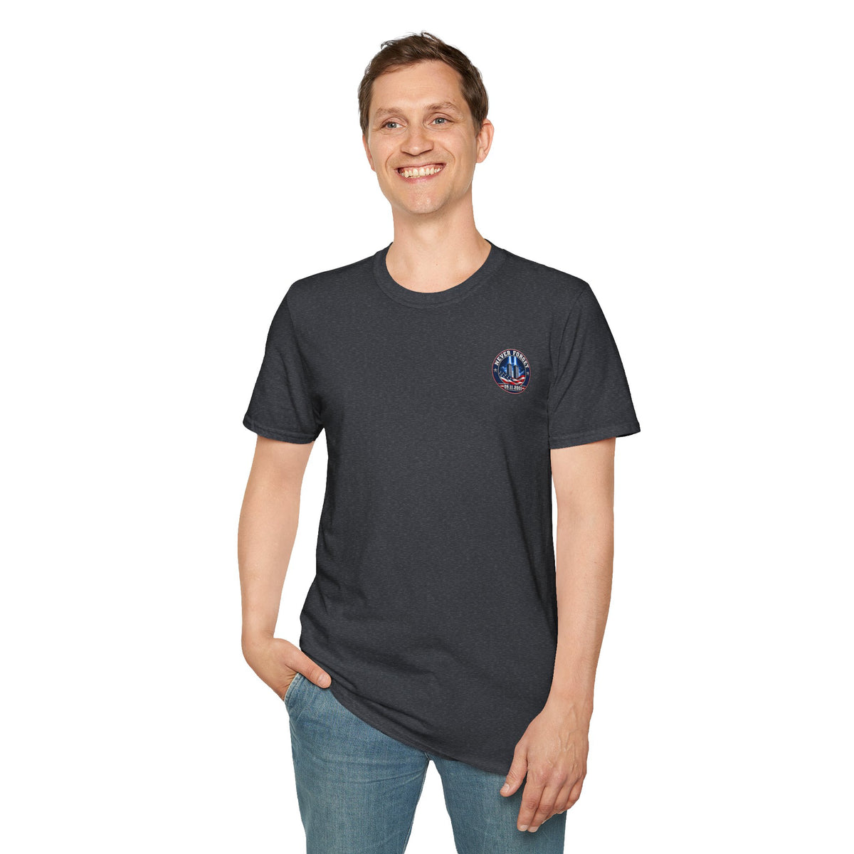 9/11 Never Forget American Flag Memorial Tee - Cool Dog Teez LLC