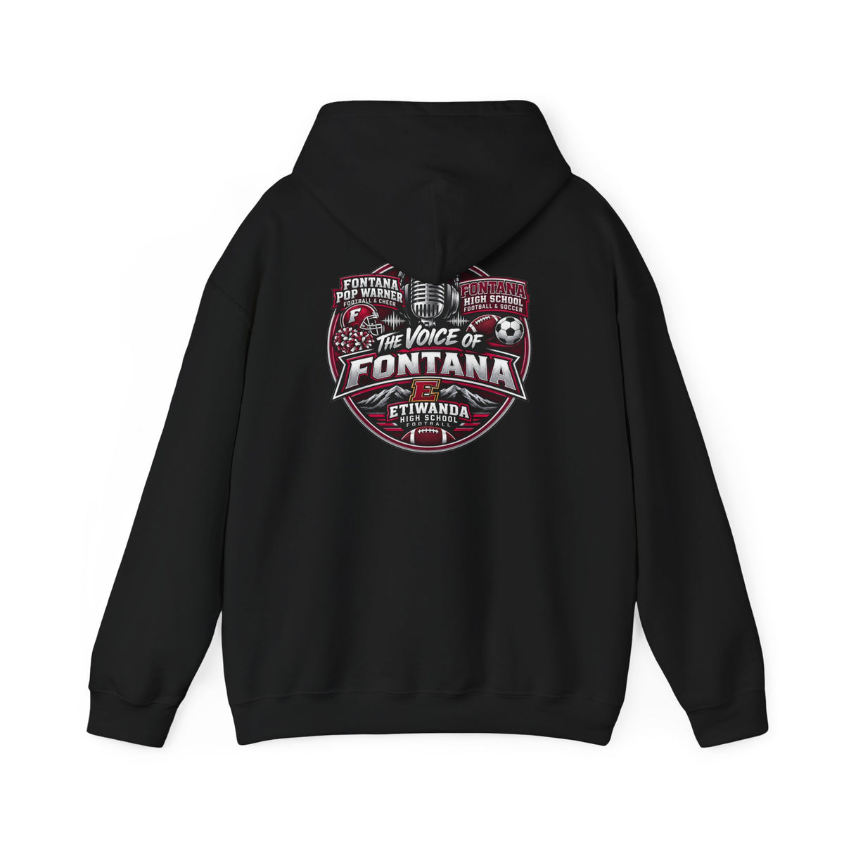 Voice of Fontana Hoodie — Vintage Radio Logo Sweatshirt