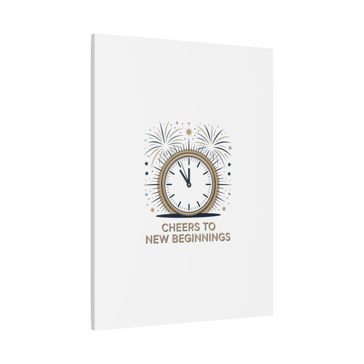 Cheers to New Beginnings Canvas | 2026 goals, new year motivation - Cool Dog Teez LLC