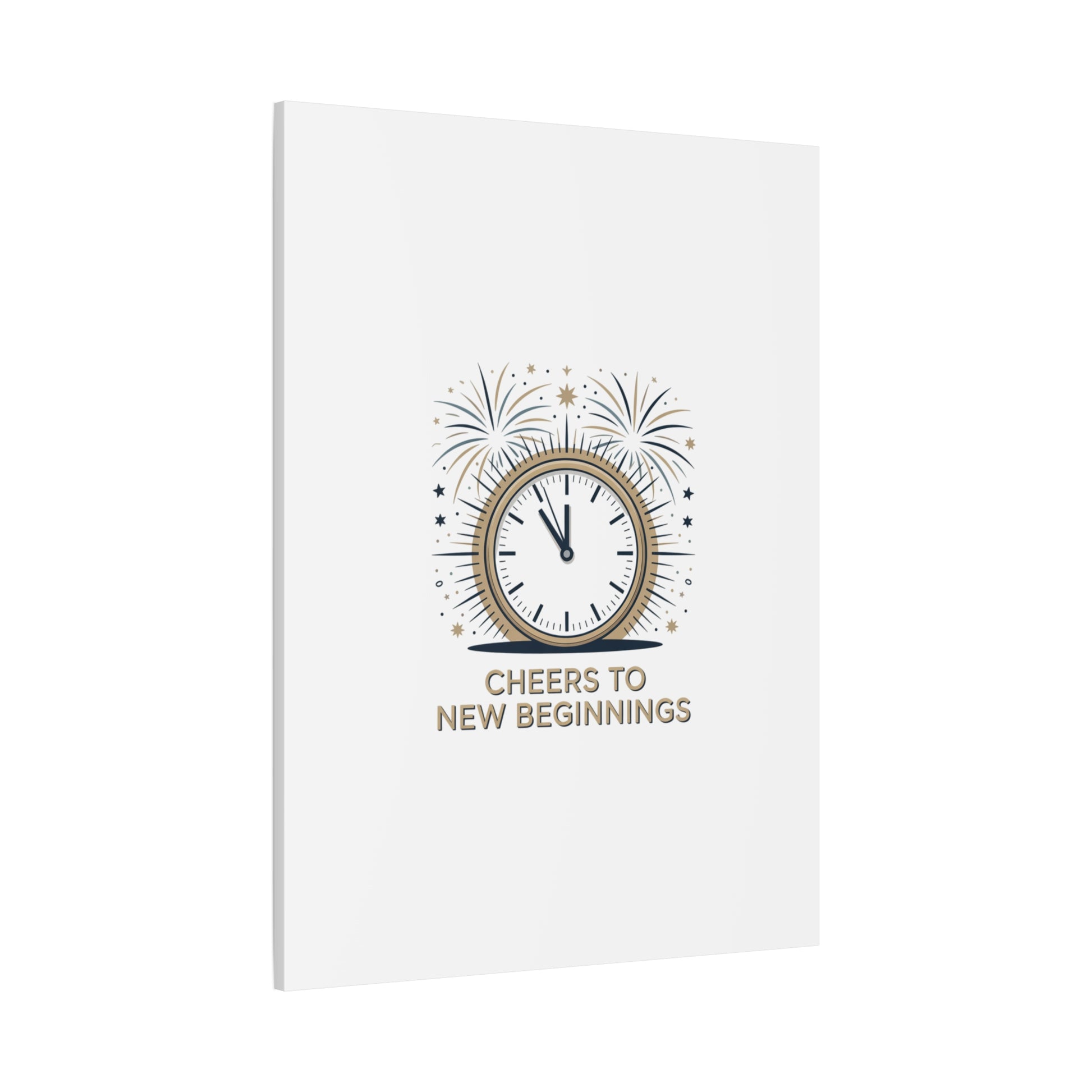 Cheers to New Beginnings Canvas | 2026 goals, new year motivation - Cool Dog Teez LLC