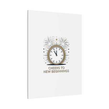 Cheers to New Beginnings Canvas | 2026 goals, new year motivation - Cool Dog Teez LLC