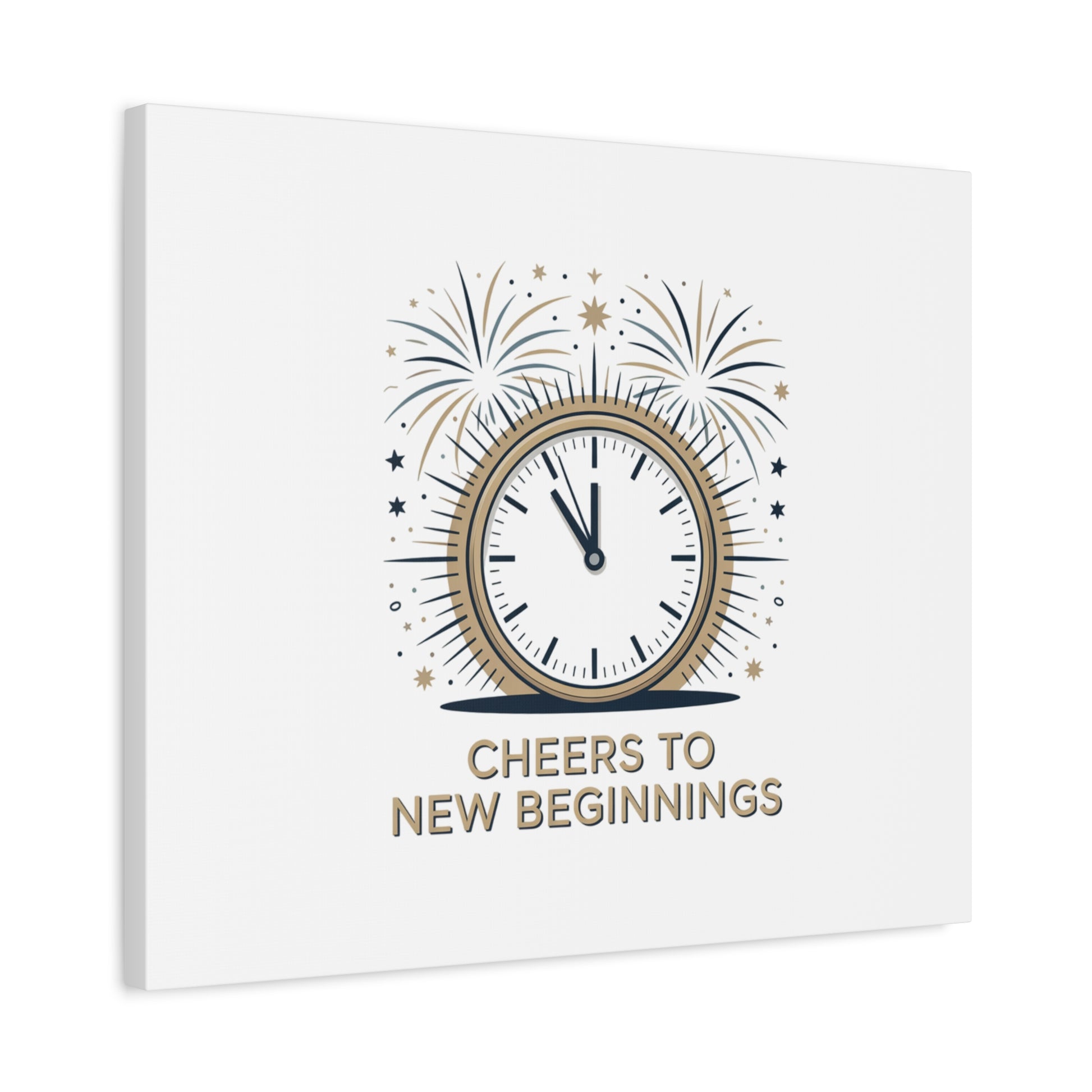Cheers to New Beginnings Canvas | 2026 goals, new year motivation - Cool Dog Teez LLC