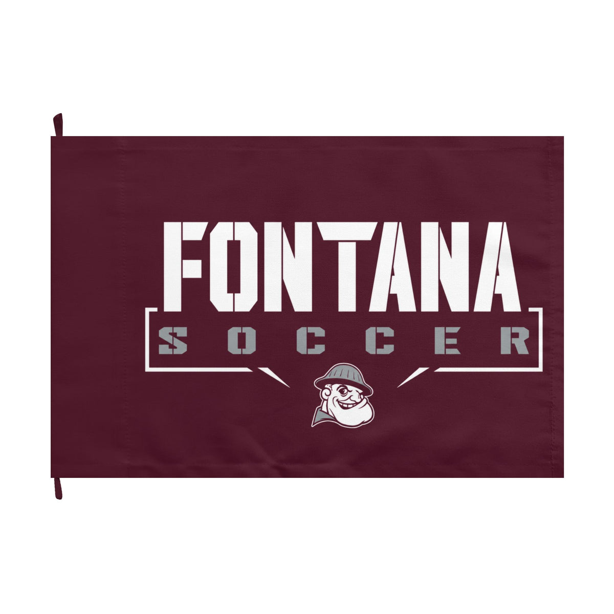 Fontana Steelers Soccer Double-Sided Flag - Cool Dog Teez LLC