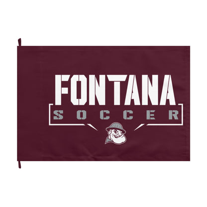 Fontana Steelers Soccer Double-Sided Flag - Cool Dog Teez LLC