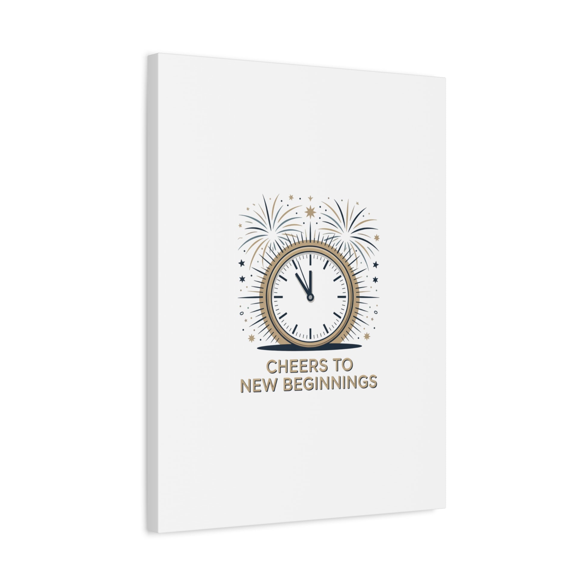 Cheers to New Beginnings Canvas | 2026 goals, new year motivation - Cool Dog Teez LLC
