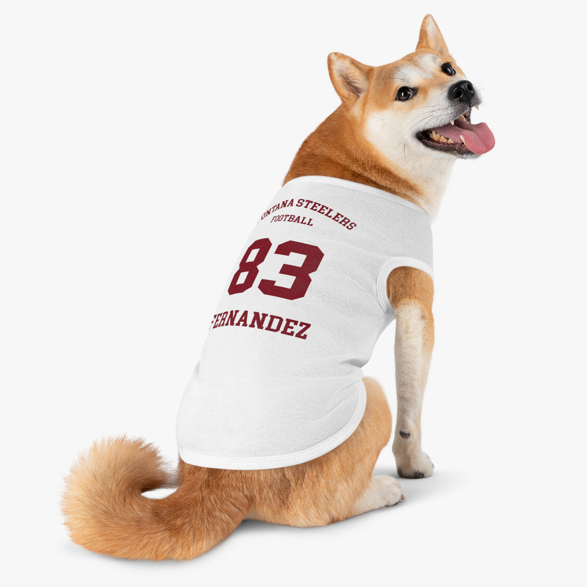 FOHI Steelers Personalized Dog Sports Tank – Custom Sport, First Name & Last Name - Cool Dog Teez LLC