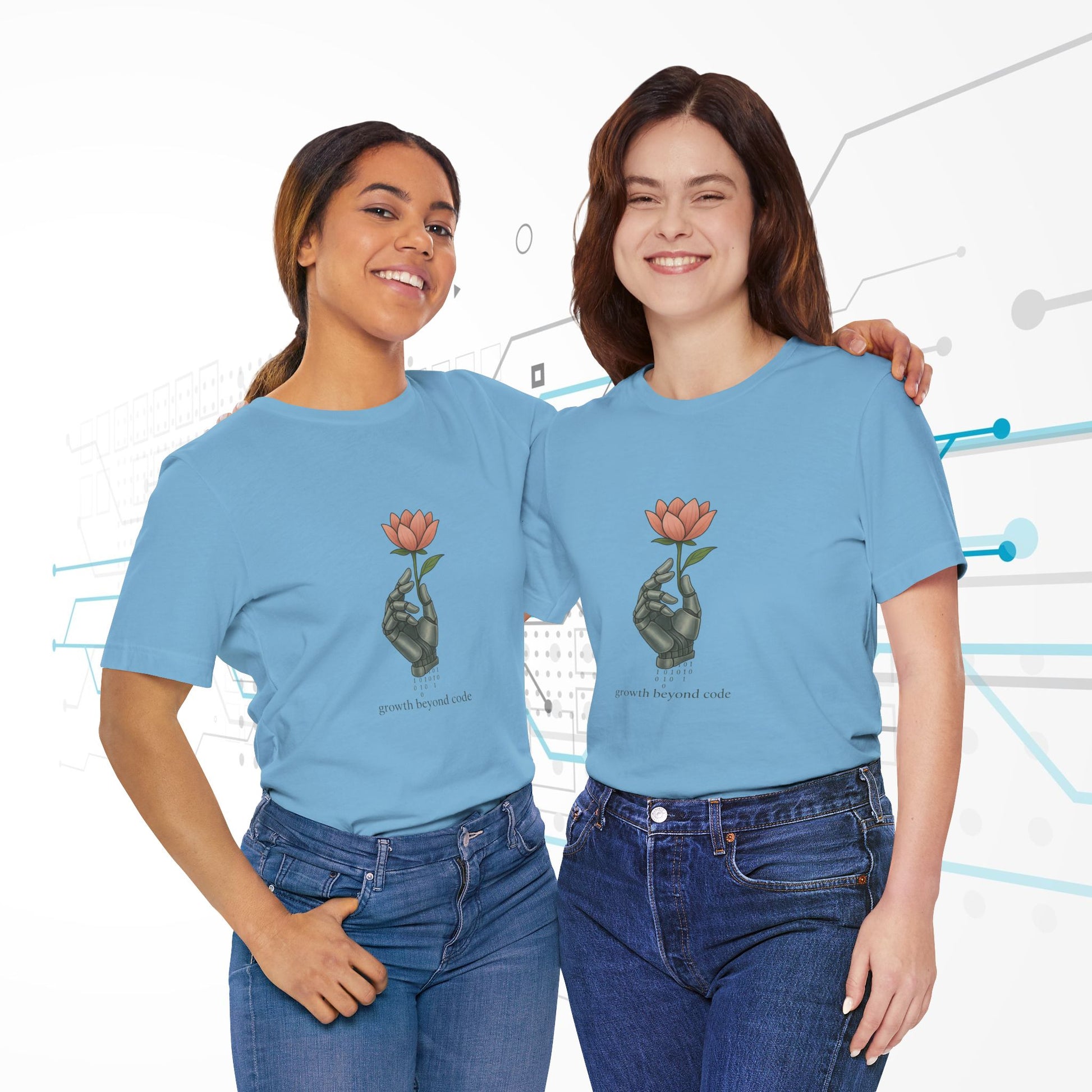 Tech Bloom | Growth Beyond Code Tee - Cool Dog Teez LLC