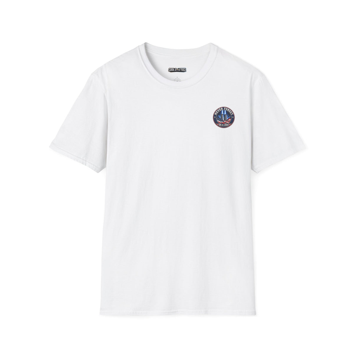 9/11 Never Forget American Flag Memorial Tee - Cool Dog Teez LLC