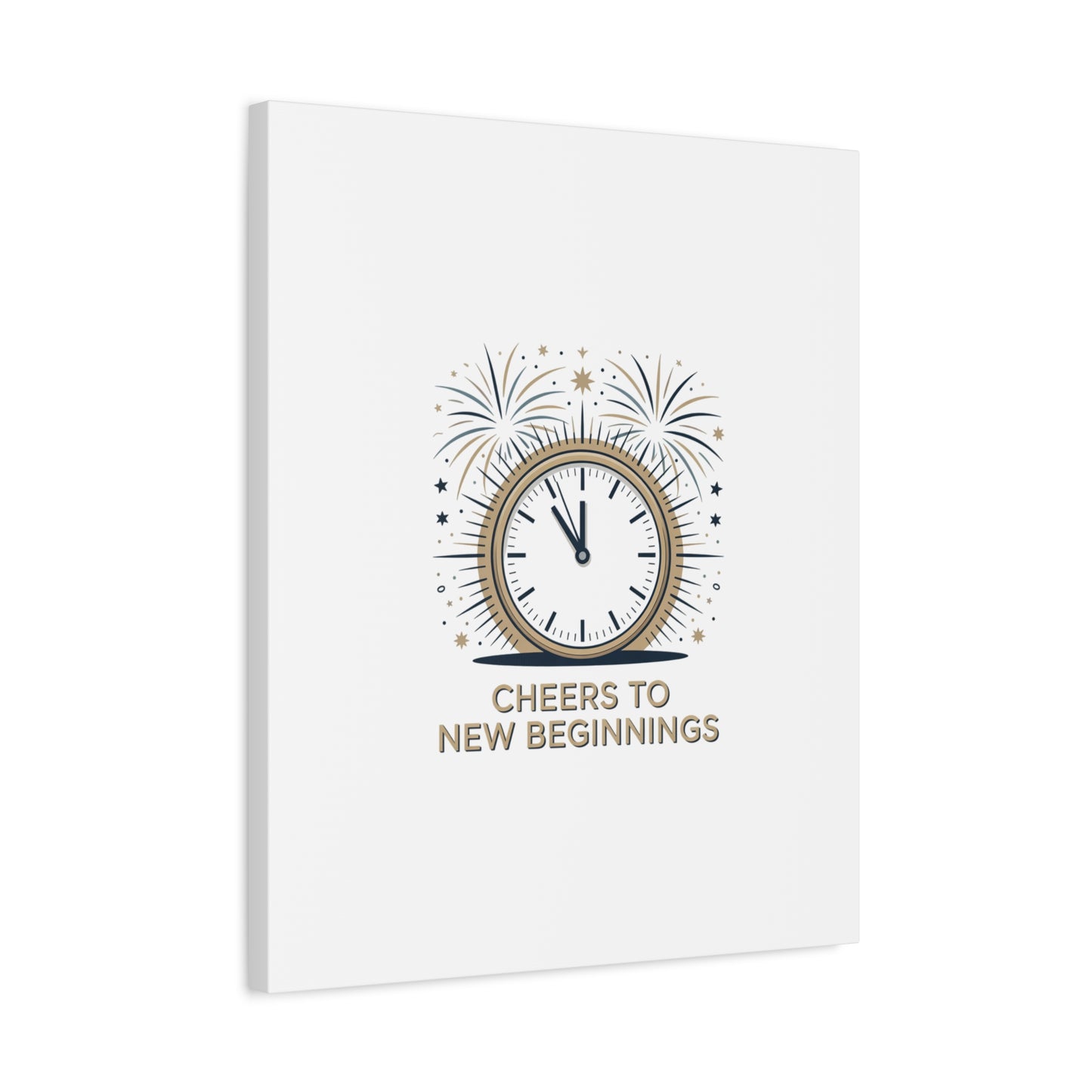 Cheers to New Beginnings Canvas | 2026 goals, new year motivation - Cool Dog Teez LLC