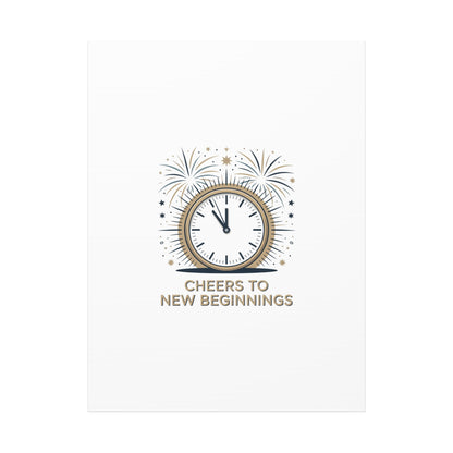 Cheers to New Beginnings Canvas | 2026 goals, new year motivation - Cool Dog Teez LLC