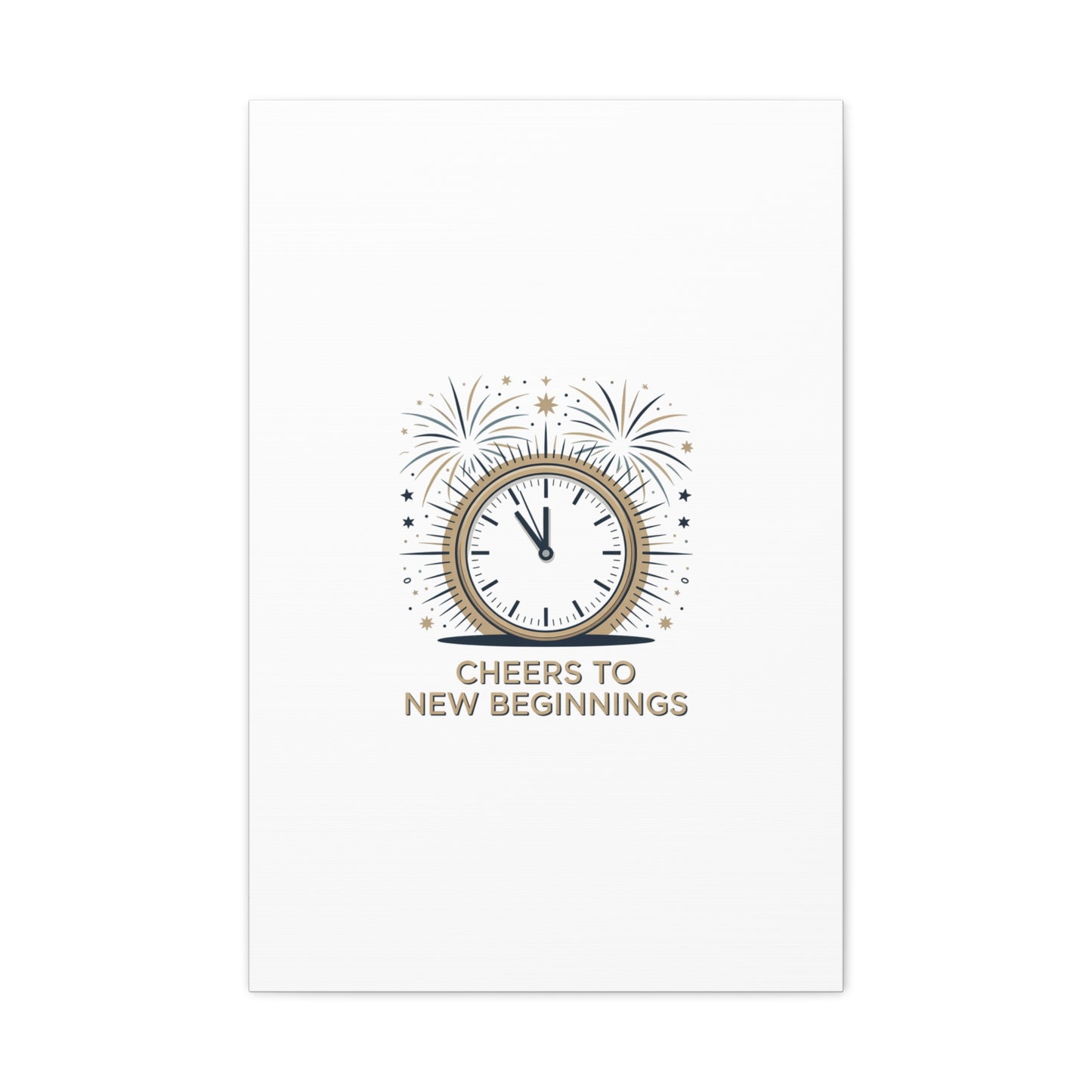 Cheers to New Beginnings Canvas | 2026 goals, new year motivation - Cool Dog Teez LLC