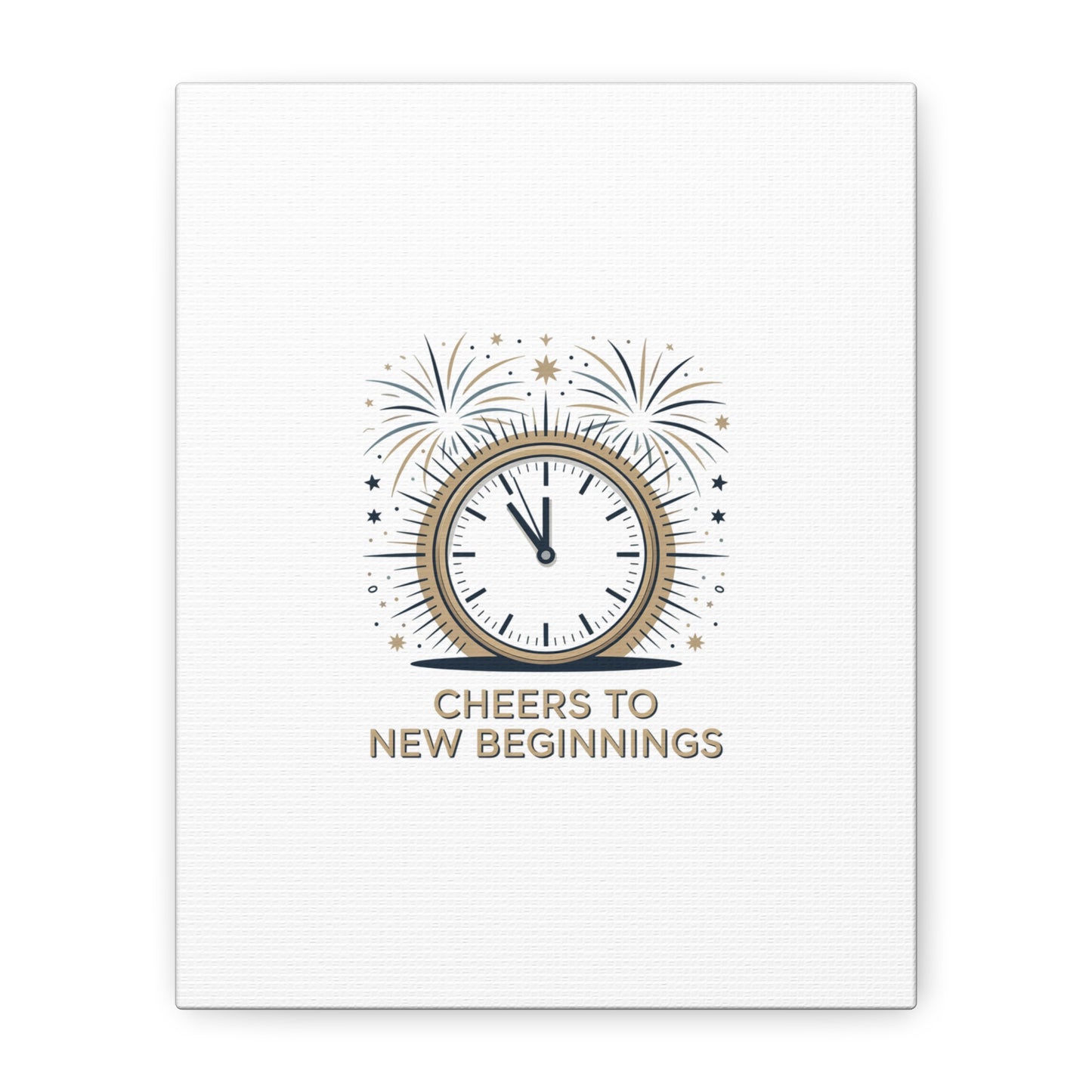 Cheers to New Beginnings Canvas | 2026 goals, new year motivation - Cool Dog Teez LLC