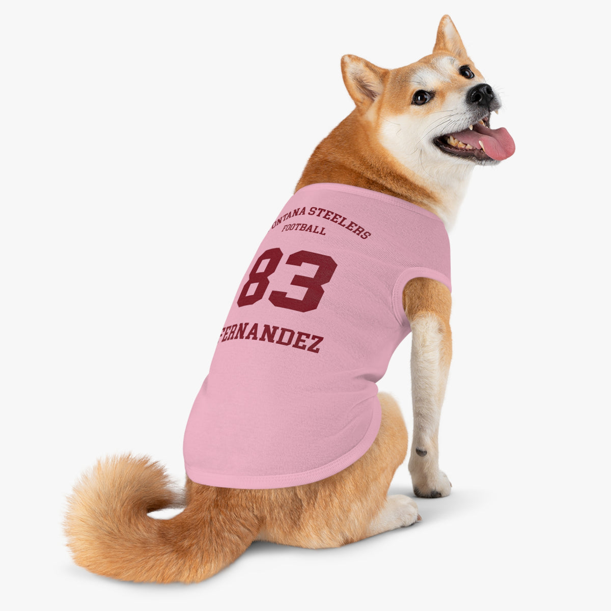FOHI Steelers Personalized Dog Sports Tank – Custom Sport, First Name & Last Name - Cool Dog Teez LLC