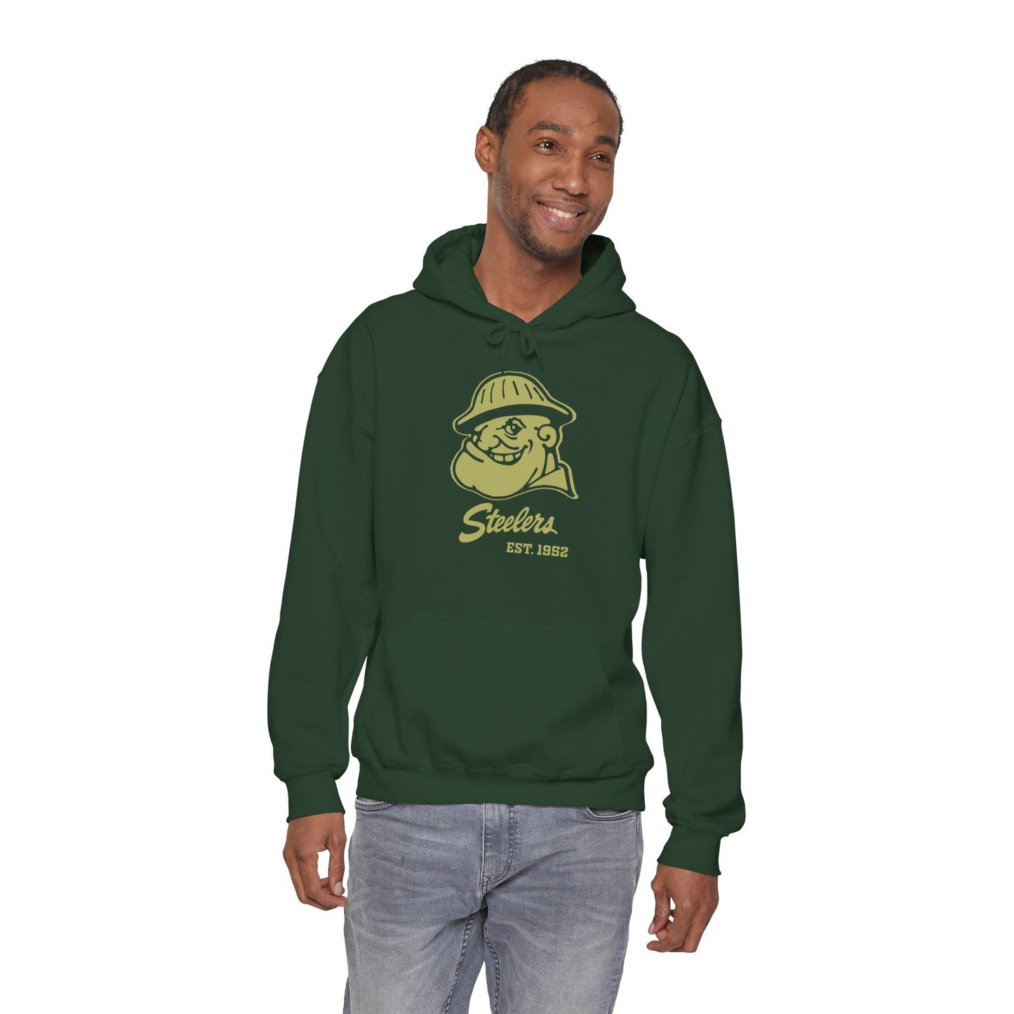 Steelers Military Support Hoodie — Military Green & Forest Green