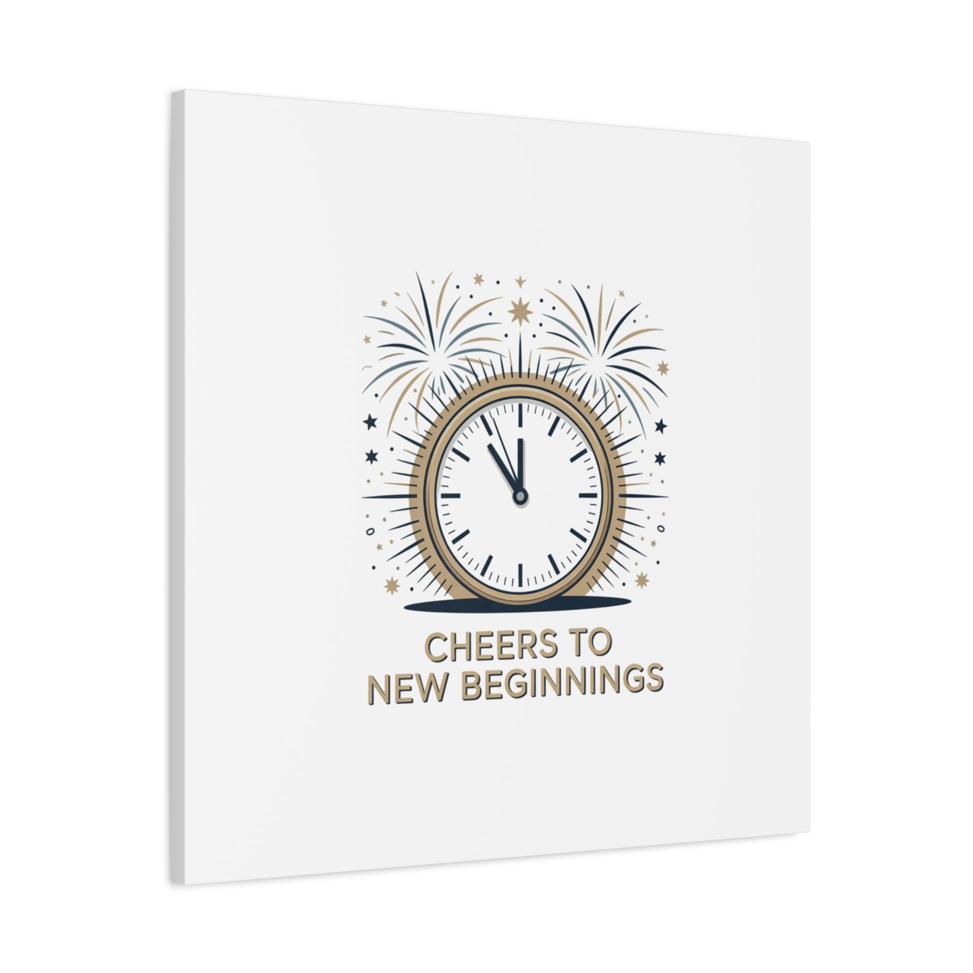 Cheers to New Beginnings Canvas | 2026 goals, new year motivation - Cool Dog Teez LLC