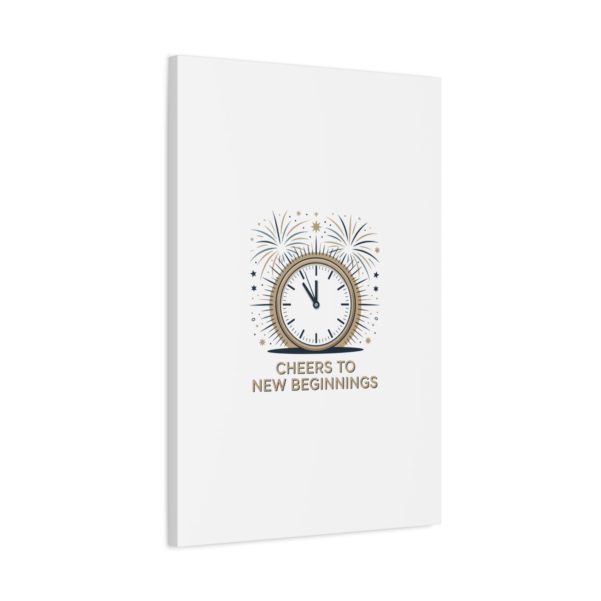 Cheers to New Beginnings Canvas | 2026 goals, new year motivation - Cool Dog Teez LLC