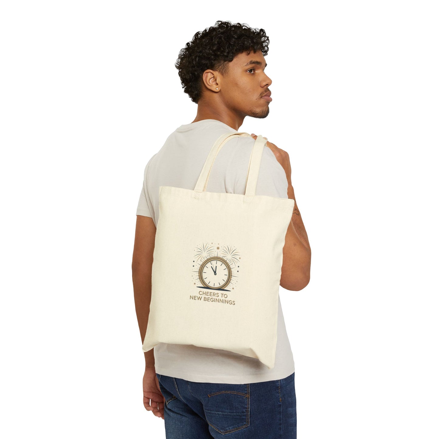 Cheers to New Beginnings Tote | 2026 goals, new year motivation - Cool Dog Teez LLC