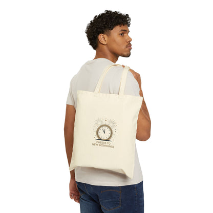 Cheers to New Beginnings Tote | 2026 goals, new year motivation - Cool Dog Teez LLC