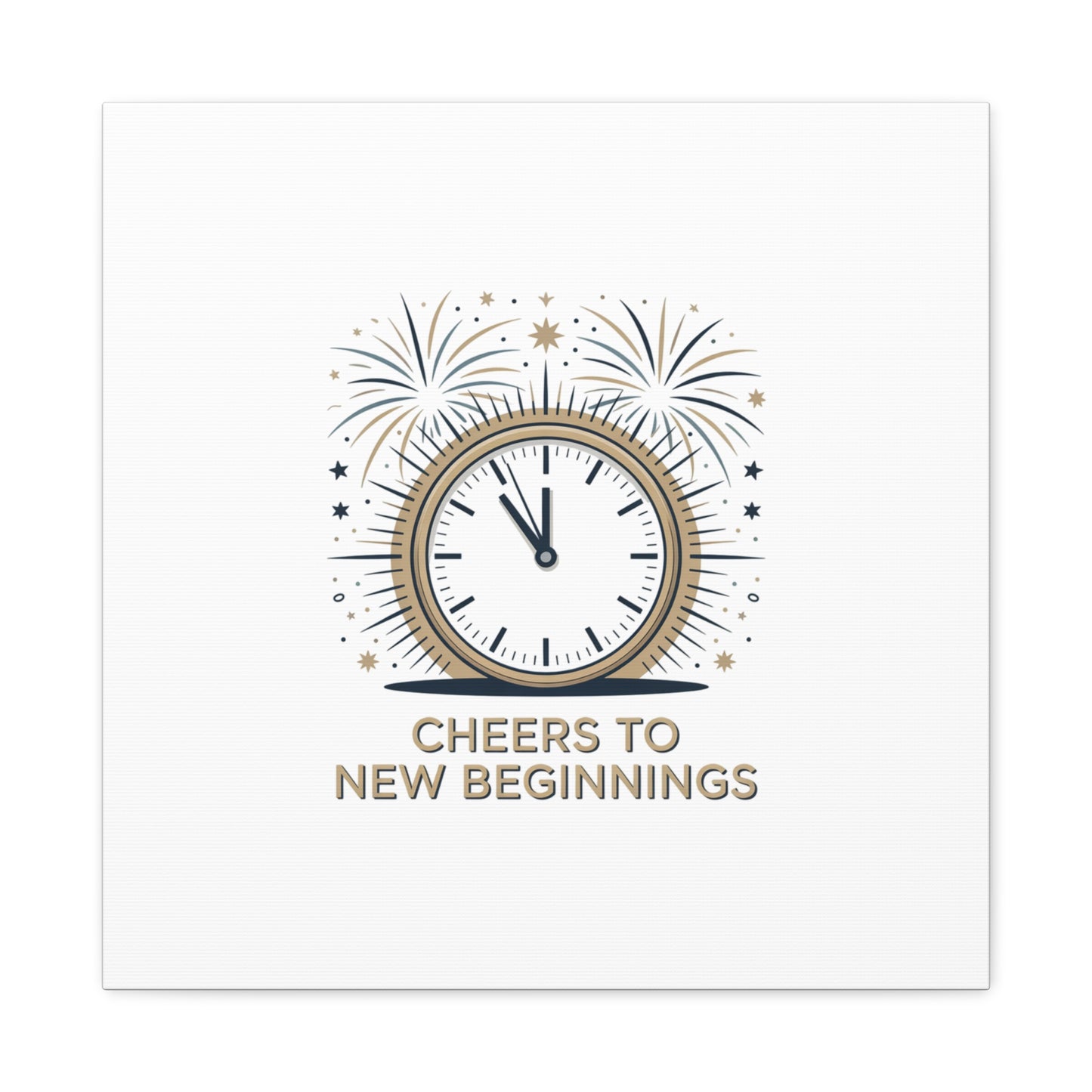 Cheers to New Beginnings Canvas | 2026 goals, new year motivation - Cool Dog Teez LLC