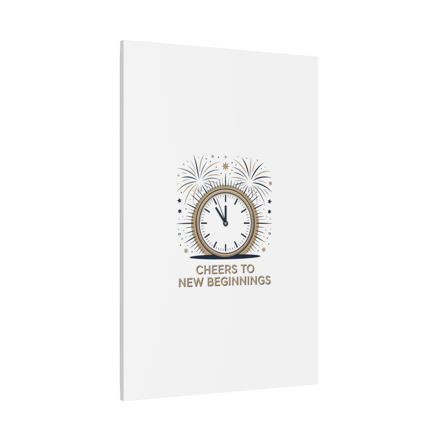 Cheers to New Beginnings Canvas | 2026 goals, new year motivation - Cool Dog Teez LLC