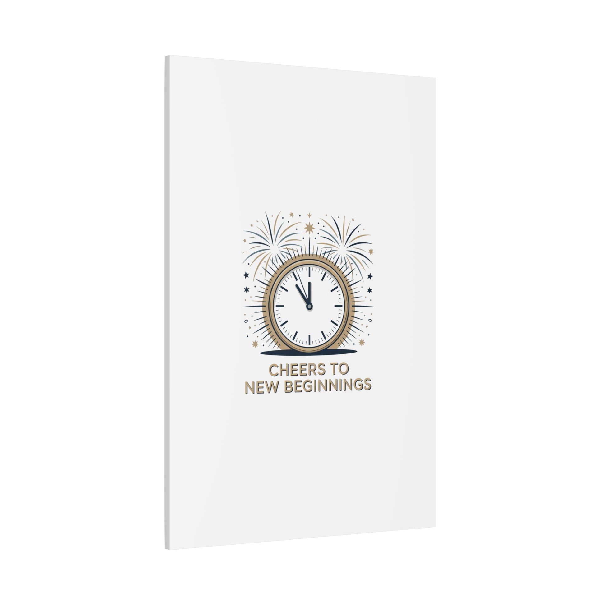 Cheers to New Beginnings Canvas | 2026 goals, new year motivation - Cool Dog Teez LLC