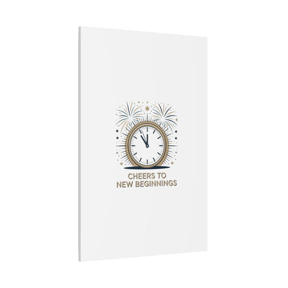 Cheers to New Beginnings Canvas | 2026 goals, new year motivation - Cool Dog Teez LLC