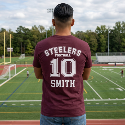 FOHI Steelers Personalized Player Tee - Cool Dog Teez LLC
