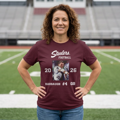 FOHI Steelers Personalized Player Photo Tee – Custom Name, Number & Position 2026 Season - Cool Dog Teez LLC