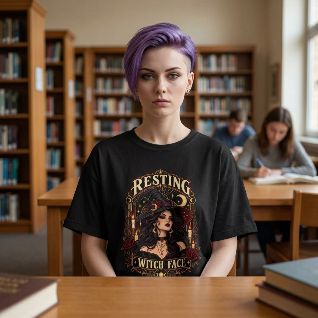 Resting Witch Face Women’s Boxy Tee - Cool Dog Teez LLC
