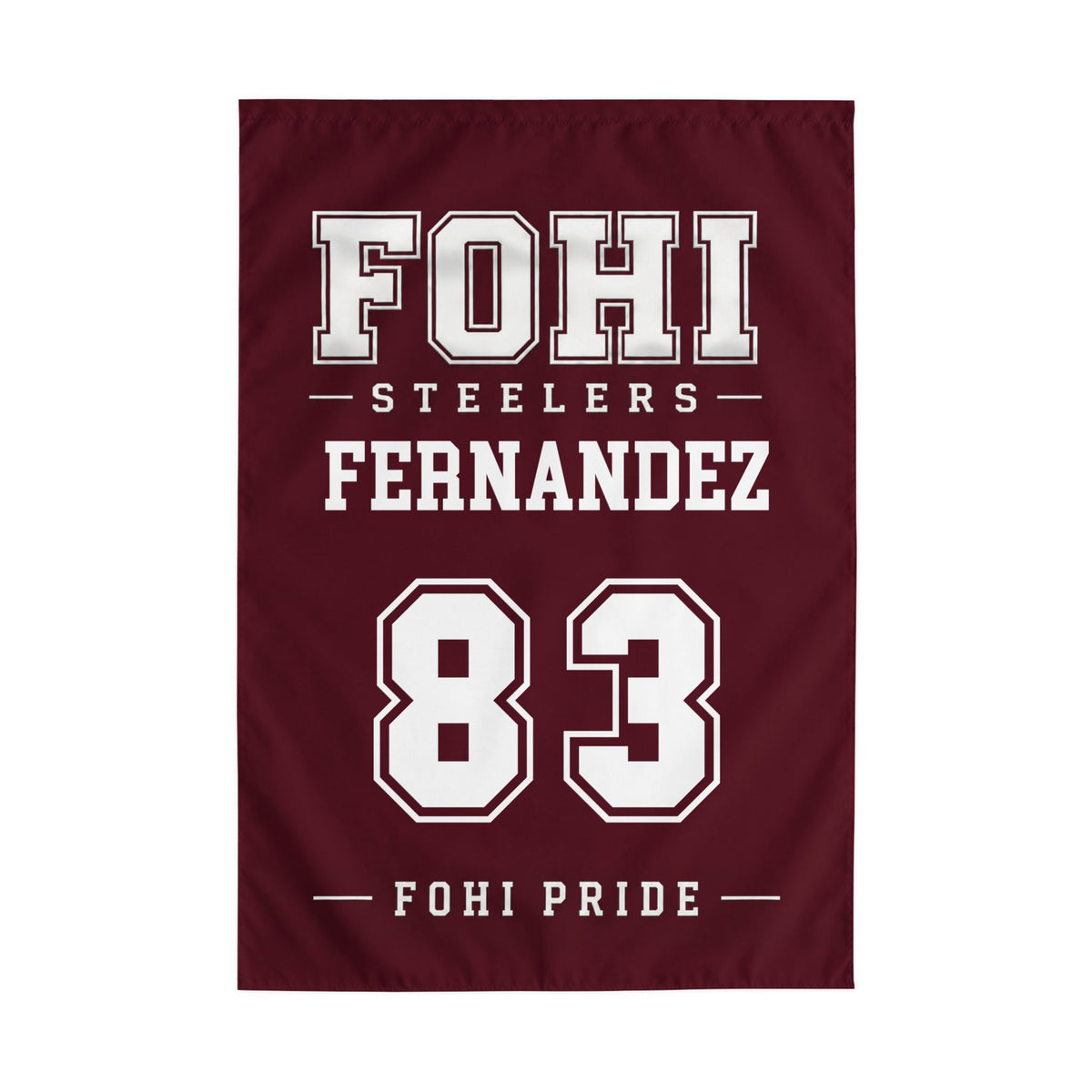 🏈 FOHI Steelers Personalized Player Flag - Cool Dog Teez LLC