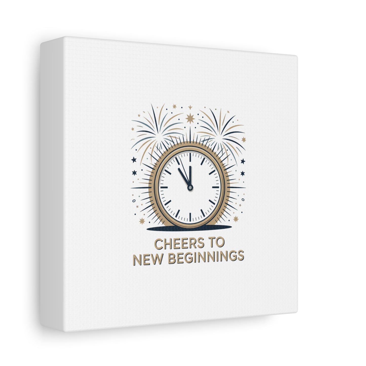 Cheers to New Beginnings Canvas | 2026 goals, new year motivation - Cool Dog Teez LLC