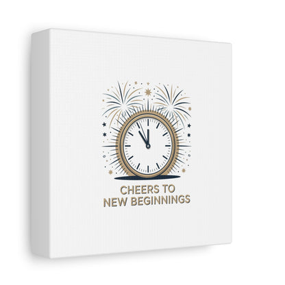 Cheers to New Beginnings Canvas | 2026 goals, new year motivation - Cool Dog Teez LLC