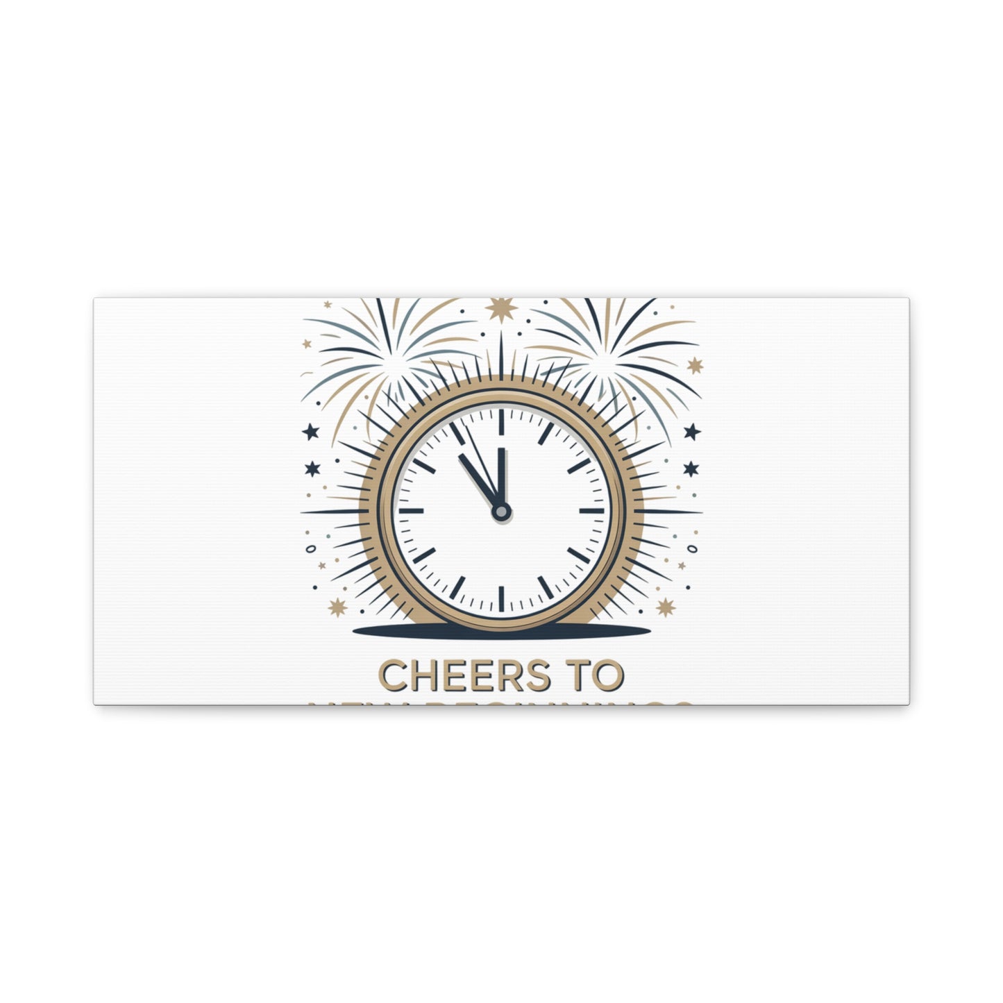 Cheers to New Beginnings Canvas | 2026 goals, new year motivation - Cool Dog Teez LLC