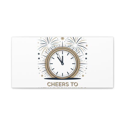 Cheers to New Beginnings Canvas | 2026 goals, new year motivation - Cool Dog Teez LLC