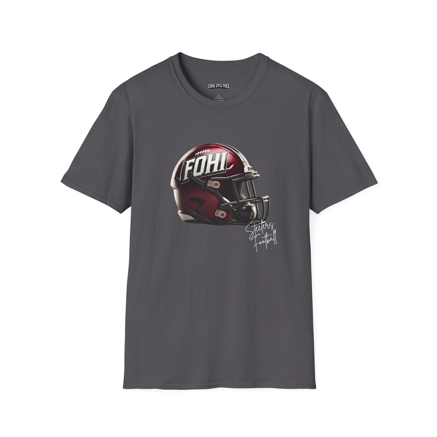 FoHi Steelers Football T-Shirt – Classic Helmet Design - Cool Dog Teez LLC