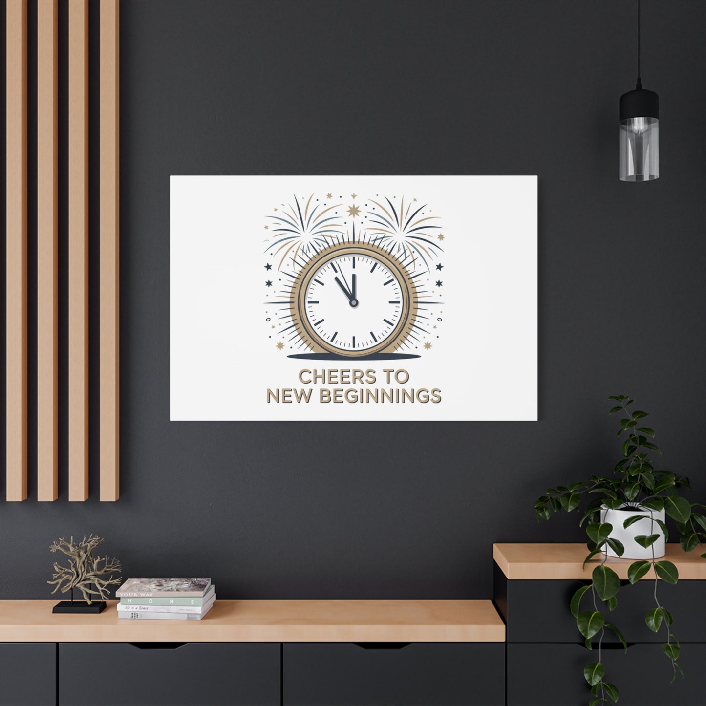Cheers to New Beginnings Canvas | 2026 goals, new year motivation - Cool Dog Teez LLC