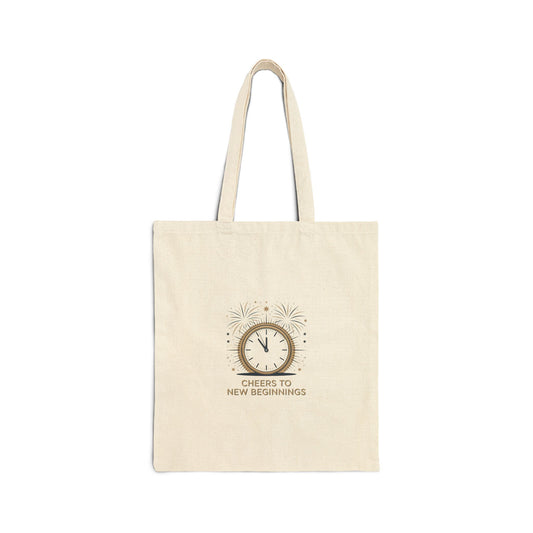 Cheers to New Beginnings Tote | 2026 goals, new year motivation - Cool Dog Teez LLC