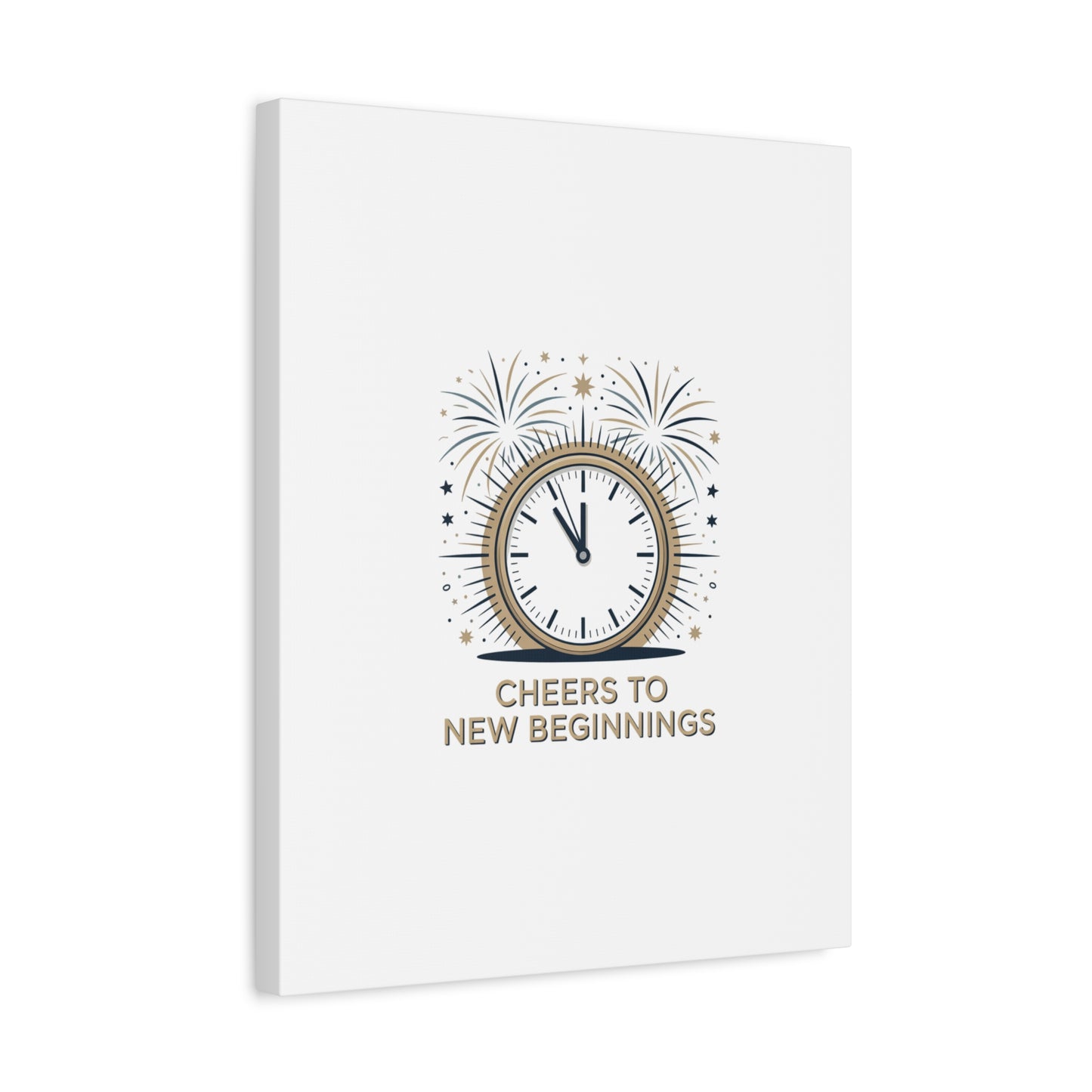 Cheers to New Beginnings Canvas | 2026 goals, new year motivation - Cool Dog Teez LLC