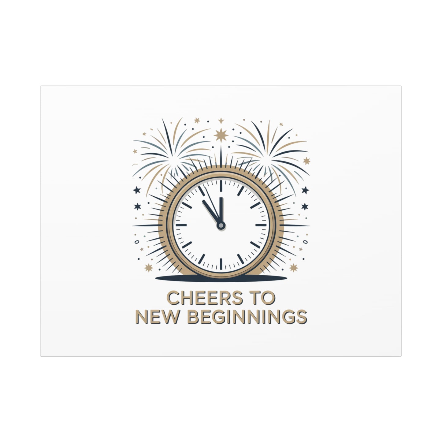 Cheers to New Beginnings Canvas | 2026 goals, new year motivation - Cool Dog Teez LLC