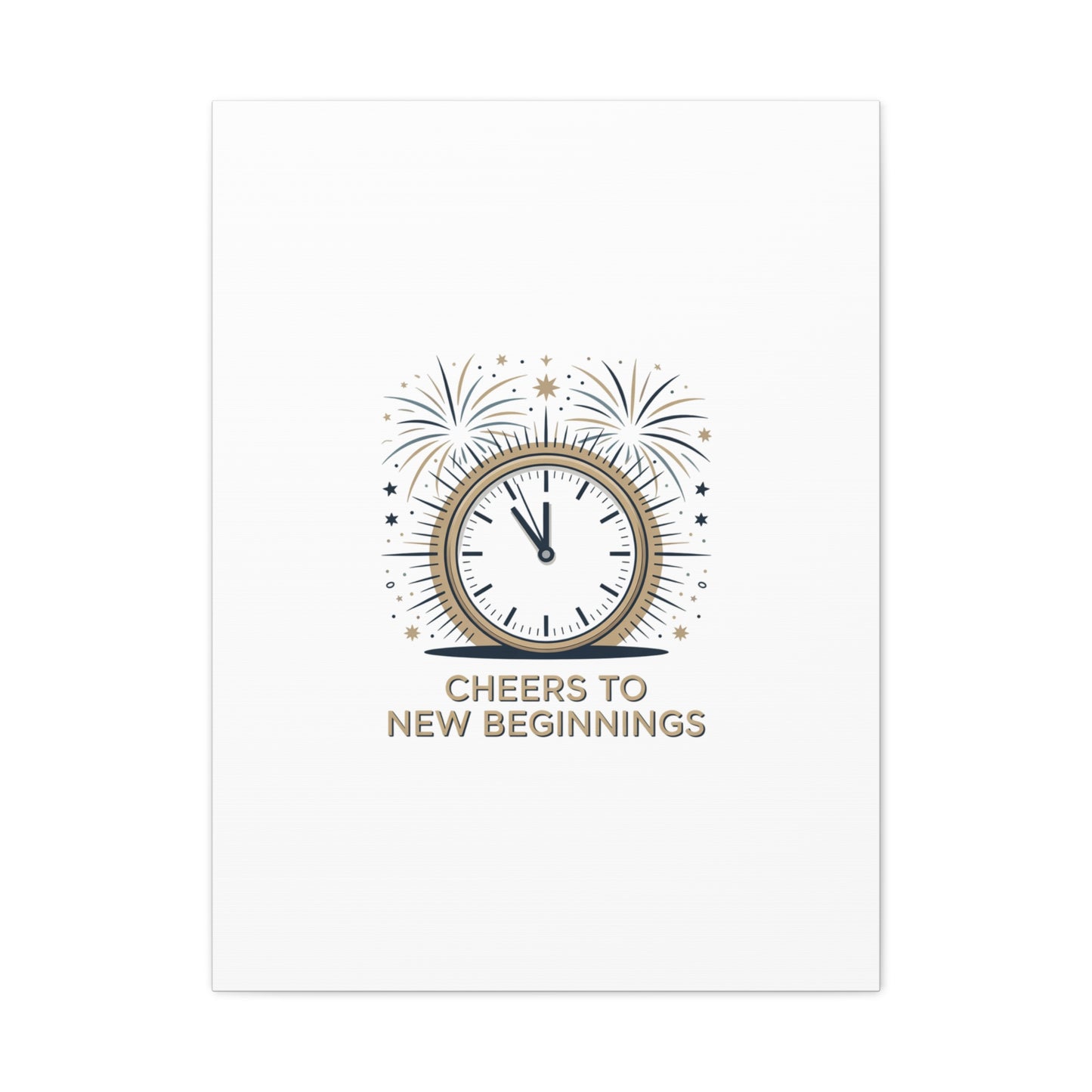 Cheers to New Beginnings Canvas | 2026 goals, new year motivation - Cool Dog Teez LLC